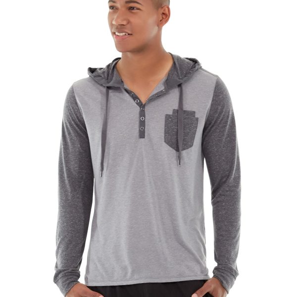 Chaz Kangeroo Hoodie-S-Gray