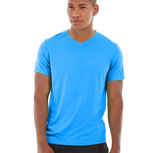 Atomic Endurance Running Tee (V-neck)-L-Blue