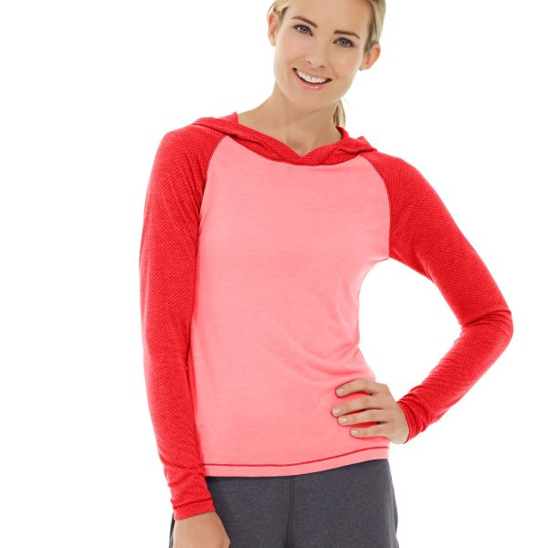 Ariel Roll Sleeve Sweatshirt-L-Red