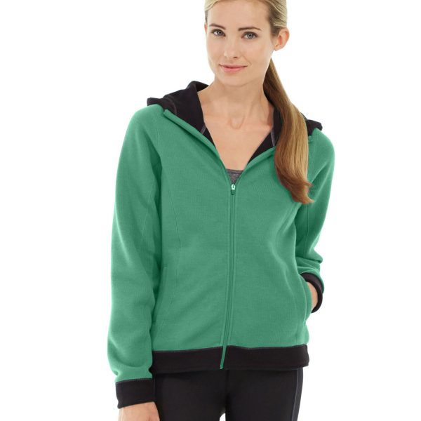 Circe Hooded Ice Fleece-L-Green