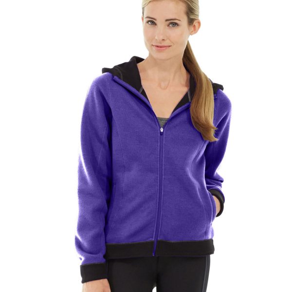Circe Hooded Ice Fleece-L-Purple