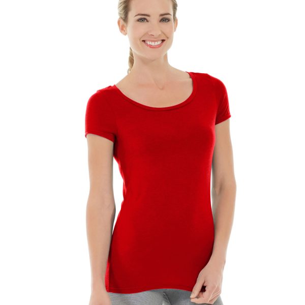 Tiffany Fitness Tee-L-Red