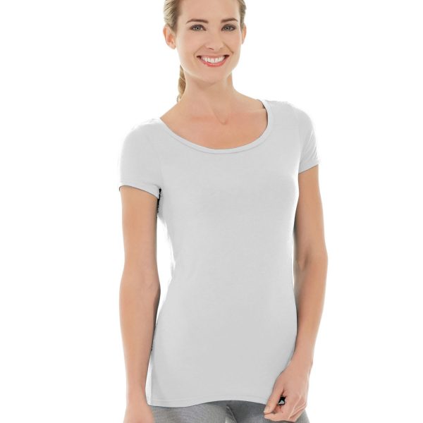 Tiffany Fitness Tee-L-White