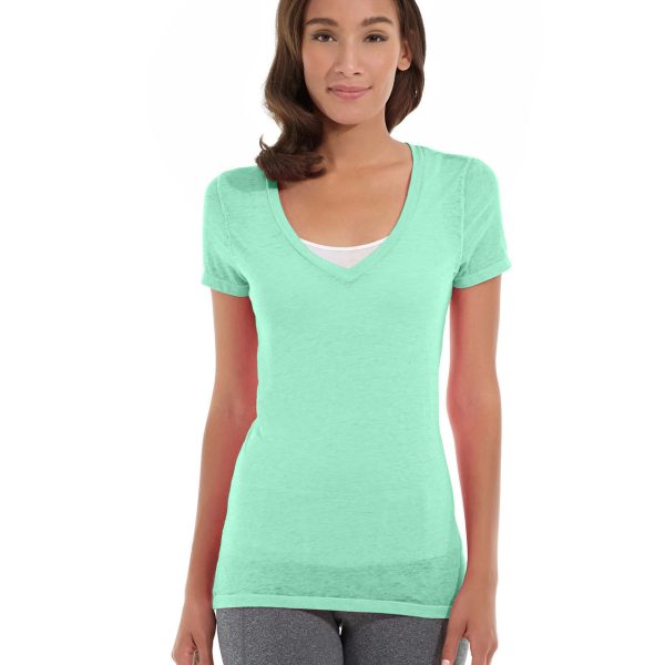 Karissa V-Neck Tee-XL-Green
