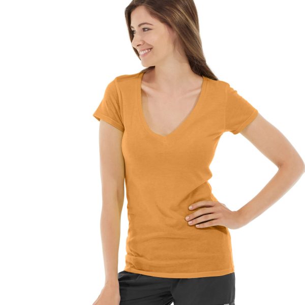 Diva Gym Tee-S-Orange