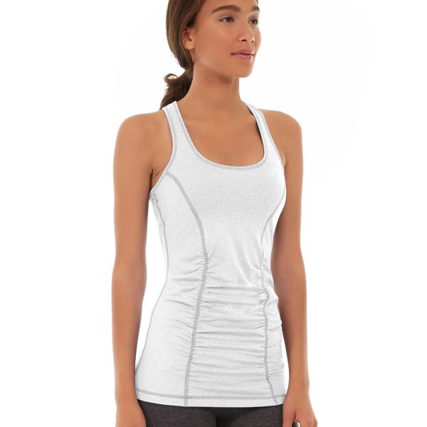 Leah Yoga Top-L-White