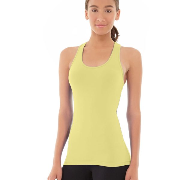Chloe Compete Tank-L-Yellow